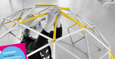 Plakatgestaltung für „Mädchen bauen Zukunft mit!“